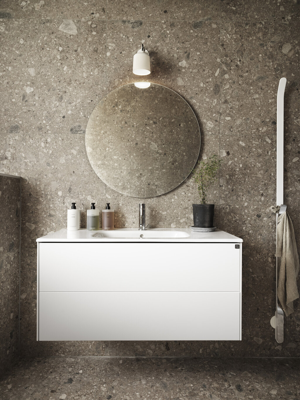 Badrumsinspiration Lessmore vit Badrumsinspiration Lessmore vit