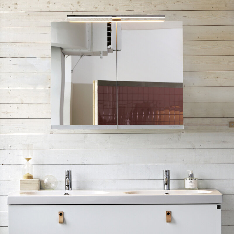 Spegelskåp SSK80TMM vit miljö Spegelskåp SSK80TMM vit miljö